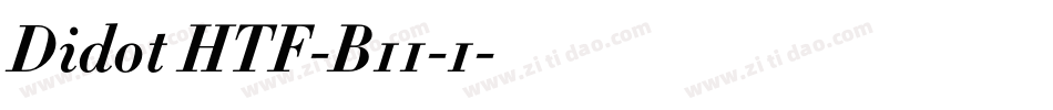 Didot HTF-B11-1字体转换